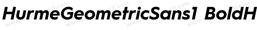 HurmeGeometricSans1 BoldHurmeGeomet字体转换
